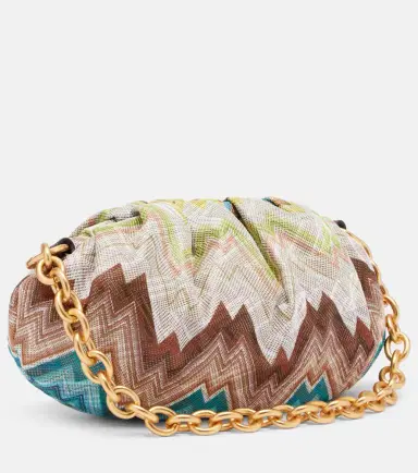 Missoni Zigzag Small leather-trimmed clutch | Thumbnail 2 Missoni Zigzag Small leather-trimmed clutch | Thumbnail 2