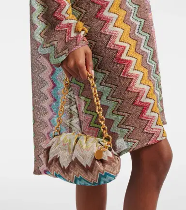 Missoni Zigzag Small leather-trimmed clutch | Thumbnail 4 Missoni Zigzag Small leather-trimmed clutch | Thumbnail 4