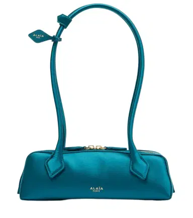 Alaïa Alaïa Le Teckel Small satin shoulder bag | Thumbnail 1 Alaïa Alaïa Le Teckel Small satin shoulder bag | Thumbnail 1