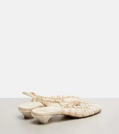 Chloé Chloé Estra braided leather slingback sandals | Thumbnail 2