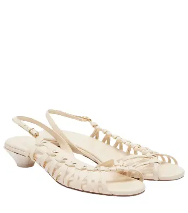 Chloé Chloé Estra braided leather slingback sandals | Thumbnail 1