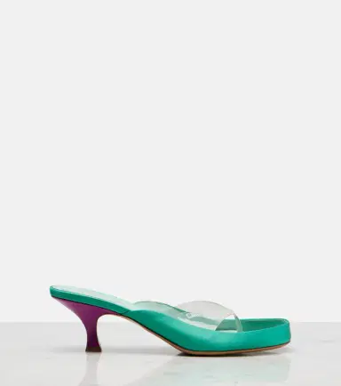 Chloé Chloé Junie satin and TPU thong sandals | Thumbnail 2 Chloé Chloé Junie satin and TPU thong sandals | Thumbnail 2