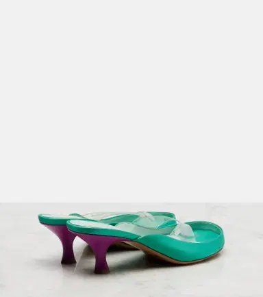 Chloé Chloé Junie satin and TPU thong sandals | Thumbnail 3 Chloé Chloé Junie satin and TPU thong sandals | Thumbnail 3