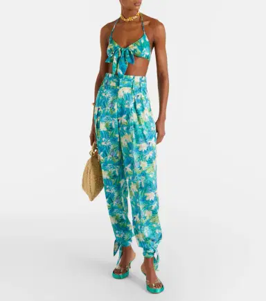 Chloé Chloé Junie satin and TPU thong sandals | Thumbnail 5 Chloé Chloé Junie satin and TPU thong sandals | Thumbnail 5