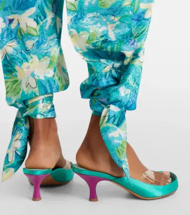 Chloé Chloé Junie satin and TPU thong sandals | Thumbnail 6 Chloé Chloé Junie satin and TPU thong sandals | Thumbnail 6