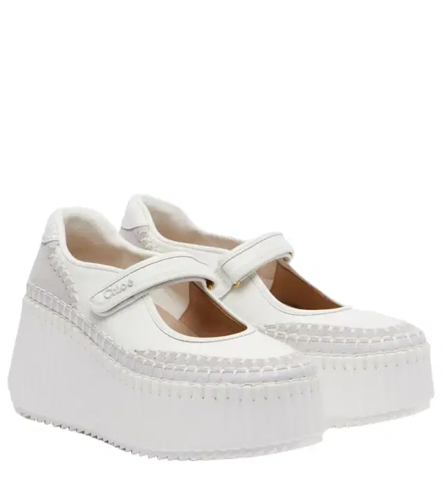 Chloe Chloé Nama leather platform sneakers