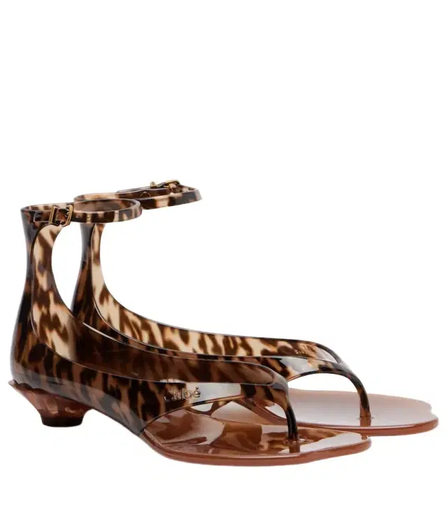 Chloe Chloé Chloé Jelly animal-print thong sandals