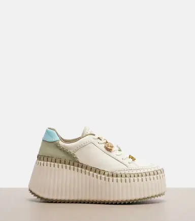 Chloé Chloé Nama leather platform sneakers | Thumbnail 4 Chloé Chloé Nama leather platform sneakers | Thumbnail 4