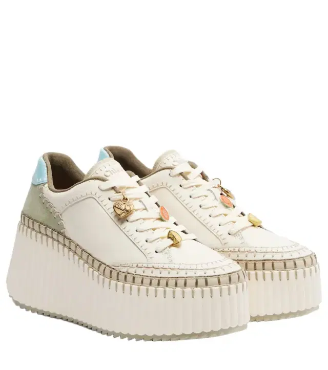 Chloe Chloé Nama leather platform sneakers