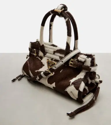 Prada Bonnie Mini calf hair top-handle bag | Thumbnail 2 Prada Bonnie Mini calf hair top-handle bag | Thumbnail 2