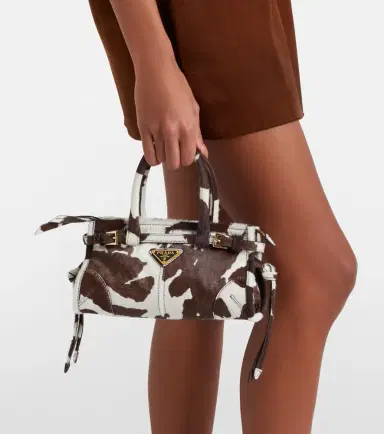 Prada Bonnie Mini calf hair top-handle bag | Thumbnail 6 Prada Bonnie Mini calf hair top-handle bag | Thumbnail 6