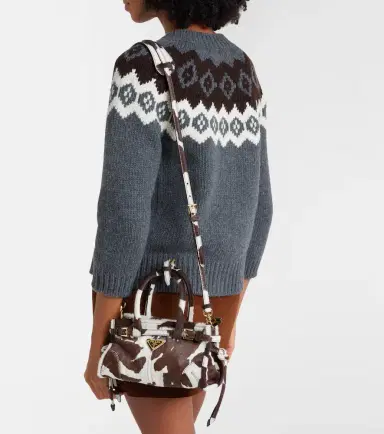 Prada Bonnie Mini calf hair top-handle bag | Thumbnail 7 Prada Bonnie Mini calf hair top-handle bag | Thumbnail 7