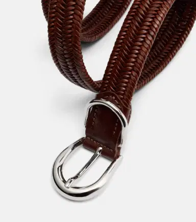 Déhanche Déhanche Loom braided leather belt | Thumbnail 2