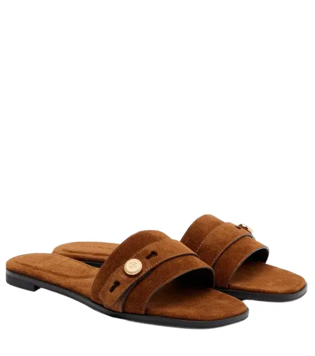 Tory Burch Romy suede slides