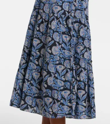 Ulla Johnson Aydin floral cotton-blend midi dress | Thumbnail 2