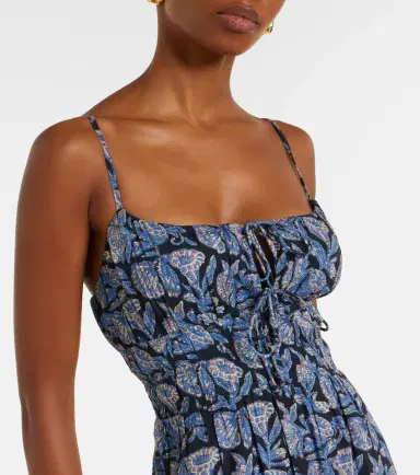 Ulla Johnson Aydin floral cotton-blend midi dress | Thumbnail 3