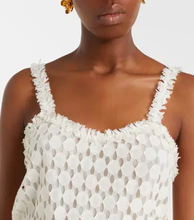 Ulla Johnson Francoise lace cotton-blend top | Thumbnail 4