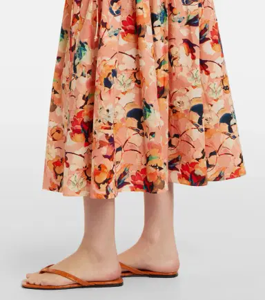 Ulla Johnson Vidri floral cotton poplin midi dress | Thumbnail 5