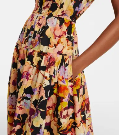 Ulla Johnson Marin floral cotton poplin midi dress | Thumbnail 3
