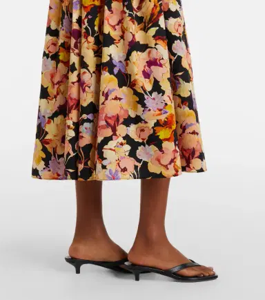 Ulla Johnson Marin floral cotton poplin midi dress | Thumbnail 4