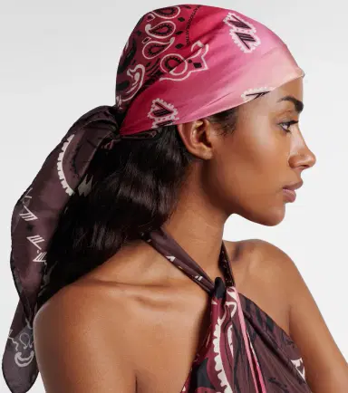 The Attico Printed silk scarf | Thumbnail 2