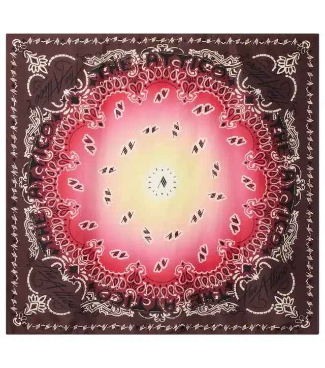 Printed silk scarf