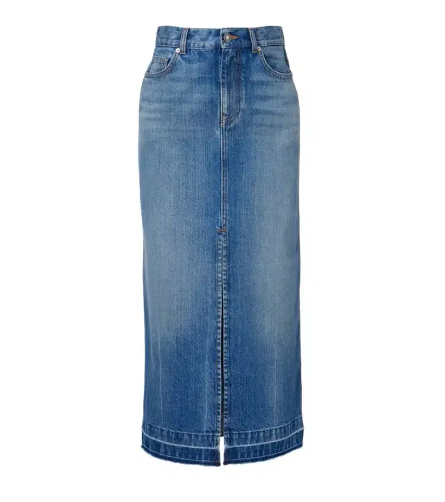 Givenchy High-rise denim midi skirt