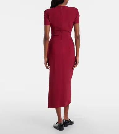 Givenchy Asymmetrical draped midi dress | Thumbnail 3 Givenchy Asymmetrical draped midi dress | Thumbnail 3