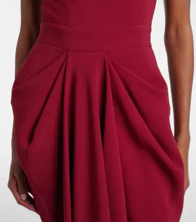 Givenchy Asymmetrical draped midi dress | Thumbnail 6 Givenchy Asymmetrical draped midi dress | Thumbnail 6