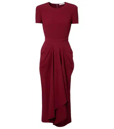 Givenchy Asymmetrical draped midi dress | Thumbnail 1 Givenchy Asymmetrical draped midi dress | Thumbnail 1
