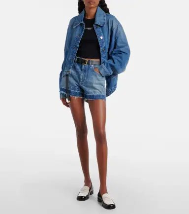 Givenchy Mid-rise denim shorts | Thumbnail 2