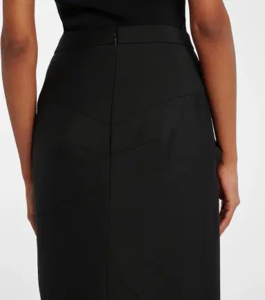 Givenchy Draped wool and mohair midi skirt | Thumbnail 3 Givenchy Draped wool and mohair midi skirt | Thumbnail 3