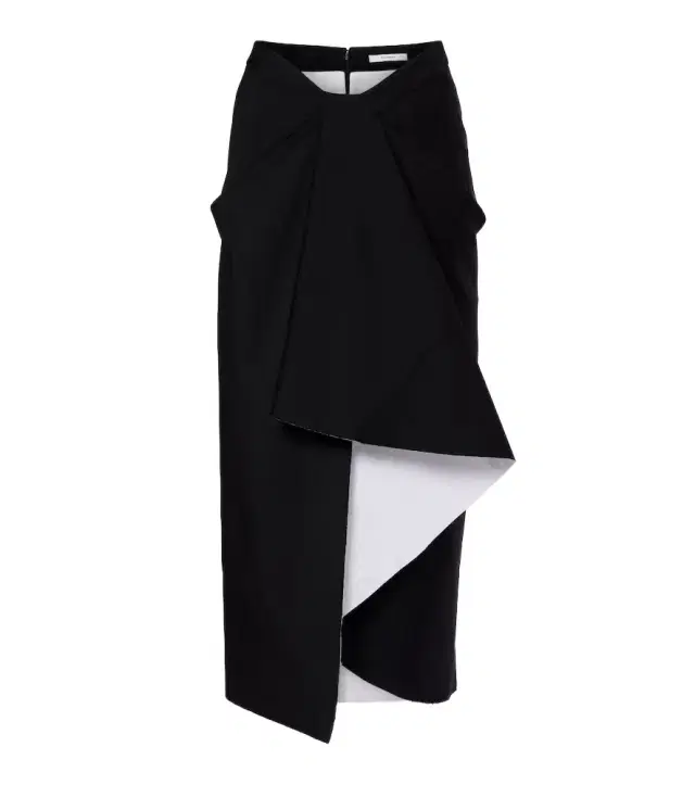 Givenchy Draped wool and mohair midi skirt