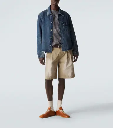 ERL Pleated cotton twill Bermuda shorts | Thumbnail 2 ERL Pleated cotton twill Bermuda shorts | Thumbnail 2
