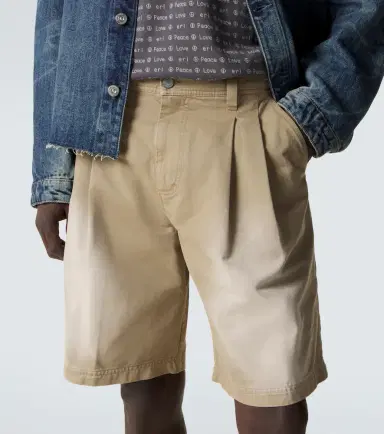 ERL Pleated cotton twill Bermuda shorts | Thumbnail 3 ERL Pleated cotton twill Bermuda shorts | Thumbnail 3