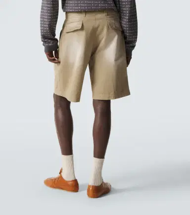 ERL Pleated cotton twill Bermuda shorts | Thumbnail 4 ERL Pleated cotton twill Bermuda shorts | Thumbnail 4