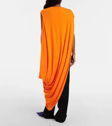Tom Ford Asymmetric draped crêpe jersey top | Thumbnail 2