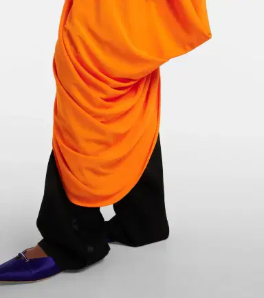 Tom Ford Asymmetric draped crêpe jersey top | Thumbnail 3