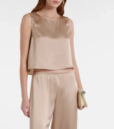 LESET Barb satin top | Thumbnail 5