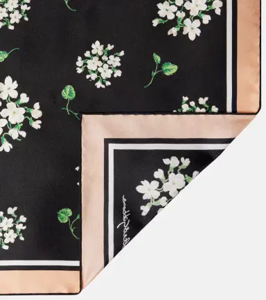 Dolce & Gabbana Floral silk twill scarf | Thumbnail 3