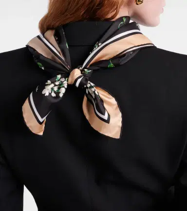 Dolce & Gabbana Floral silk twill scarf | Thumbnail 5