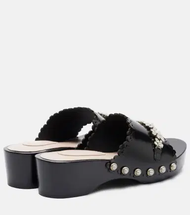 Simone Rocha Embellished leather clogs | Thumbnail 3 Simone Rocha Embellished leather clogs | Thumbnail 3