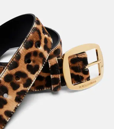 Dolce & Gabbana Leopard-print calf hair belt | Thumbnail 2
