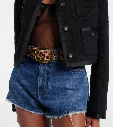 Dolce & Gabbana Leopard-print calf hair belt | Thumbnail 3