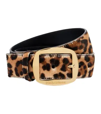Dolce & Gabbana Leopard-print calf hair belt | Thumbnail 1