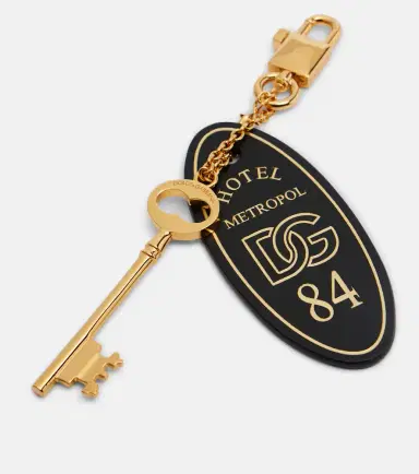 Dolce & Gabbana Leather-trimmed bag charm | Thumbnail 3 Dolce & Gabbana Leather-trimmed bag charm | Thumbnail 3