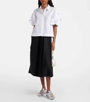 Simone Rocha Cutout metallic leather sneakers | Thumbnail 5