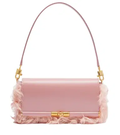 Dolce & Gabbana Marlene Small shearling shoulder bag | Thumbnail 1 Dolce & Gabbana Marlene Small shearling shoulder bag | Thumbnail 1