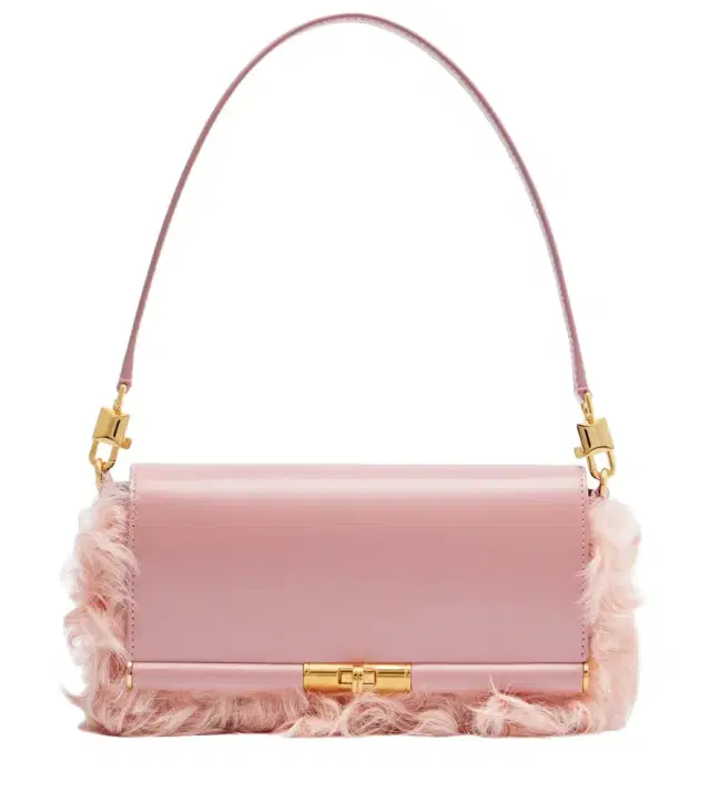 Marlene Small shearling shoulder bag