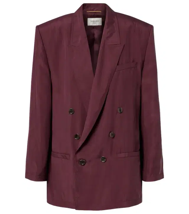 Saint Laurent Double-breasted silk blazer